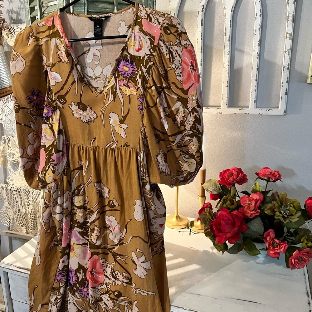 Floral V-Neck Dress